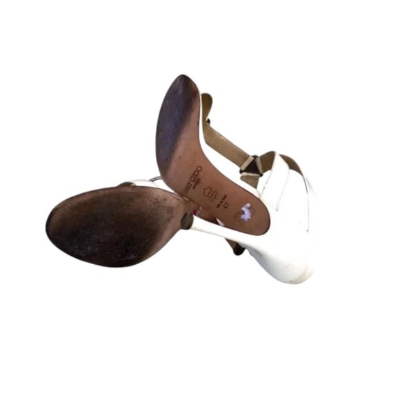 JIMMY CHOO Patent Leather Sandals - Picture 6 of 6